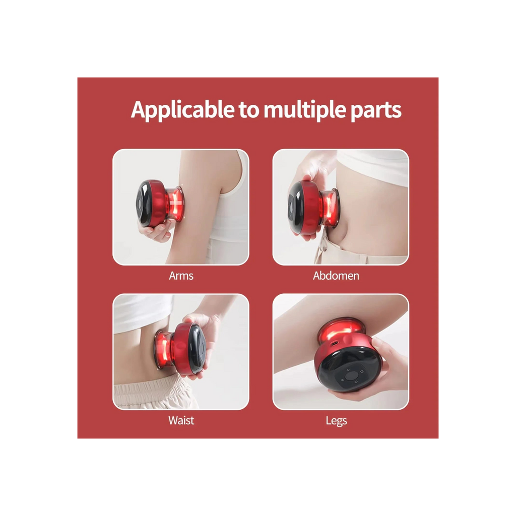 Apply the device on different parts of the body.