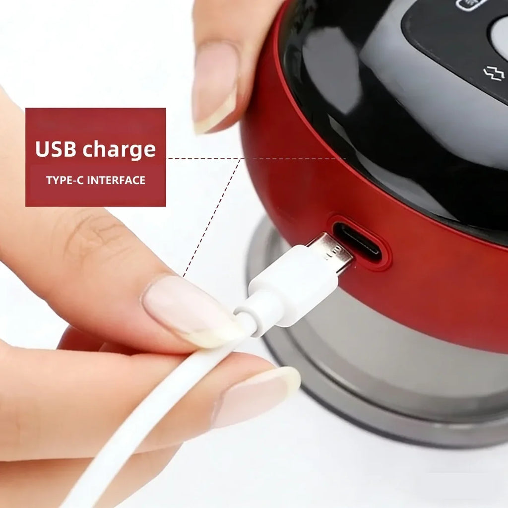 Comes with a type-C USB cable for recharging purposes.